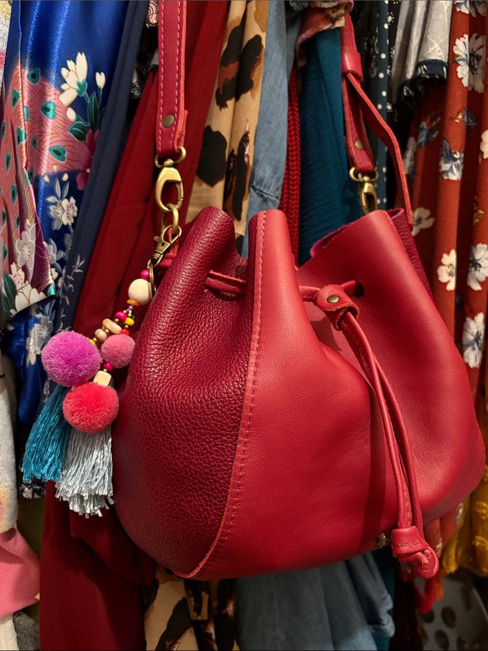 Portland Leather Goods | Nest Bucket Bag | Orchid - Picture 16 of 16